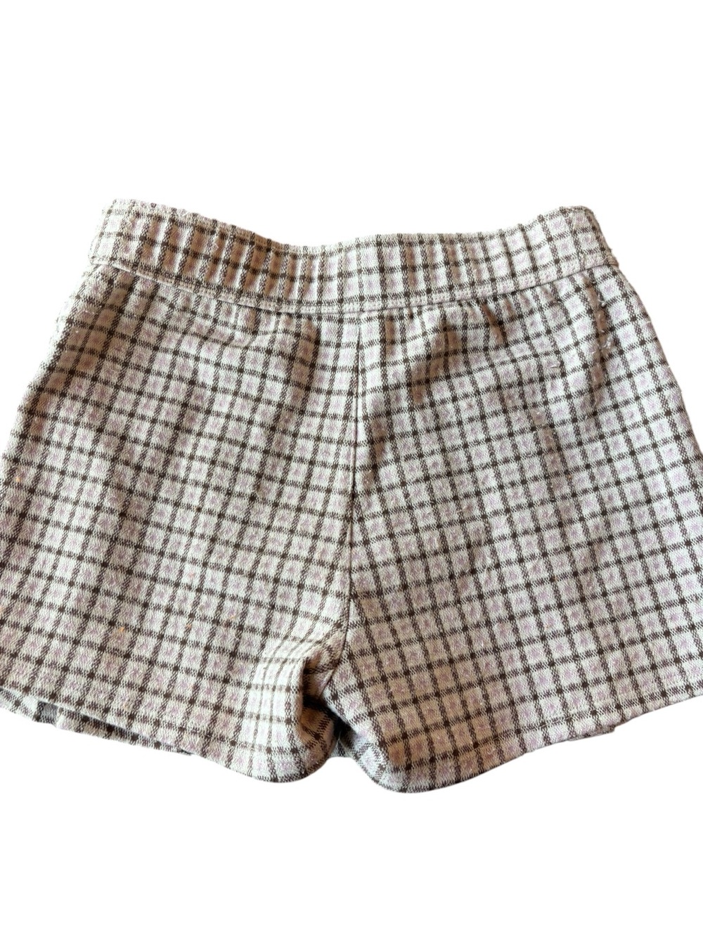 abercrombie kids Plaid Pleated Skort Shorts in Beige and Brown - Picture 3 of 3